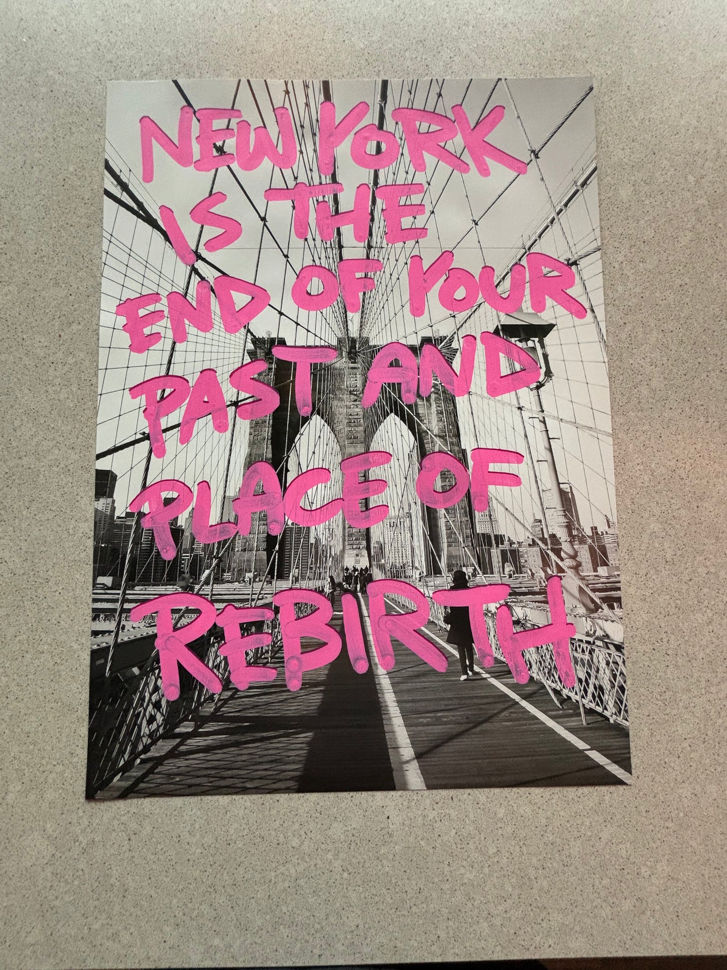 NEW YORK IS THE END OF YOUR PAST