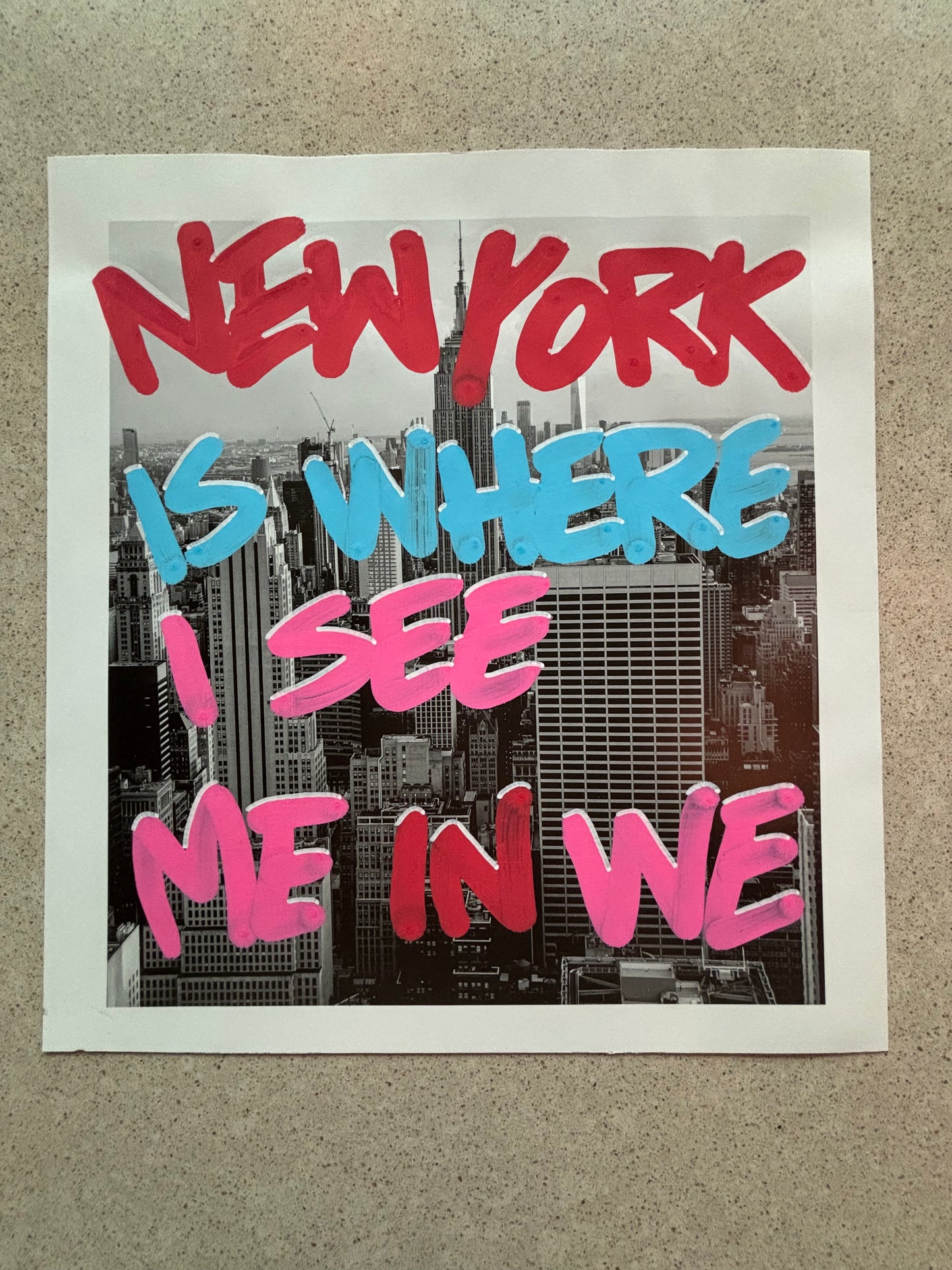NEW YORK IS WHERE I SE ME IN WE