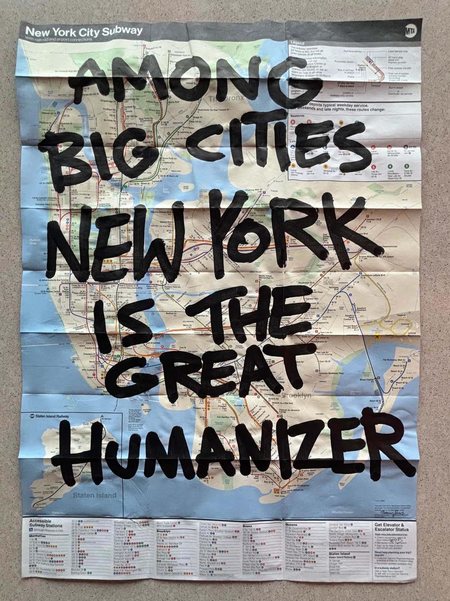 NEW YORK IS THE GREAT HUMANIZER