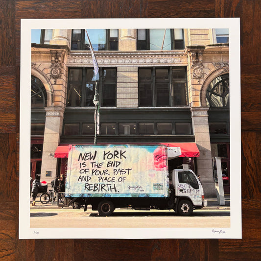 New York is The end of your past - Limited edition print
