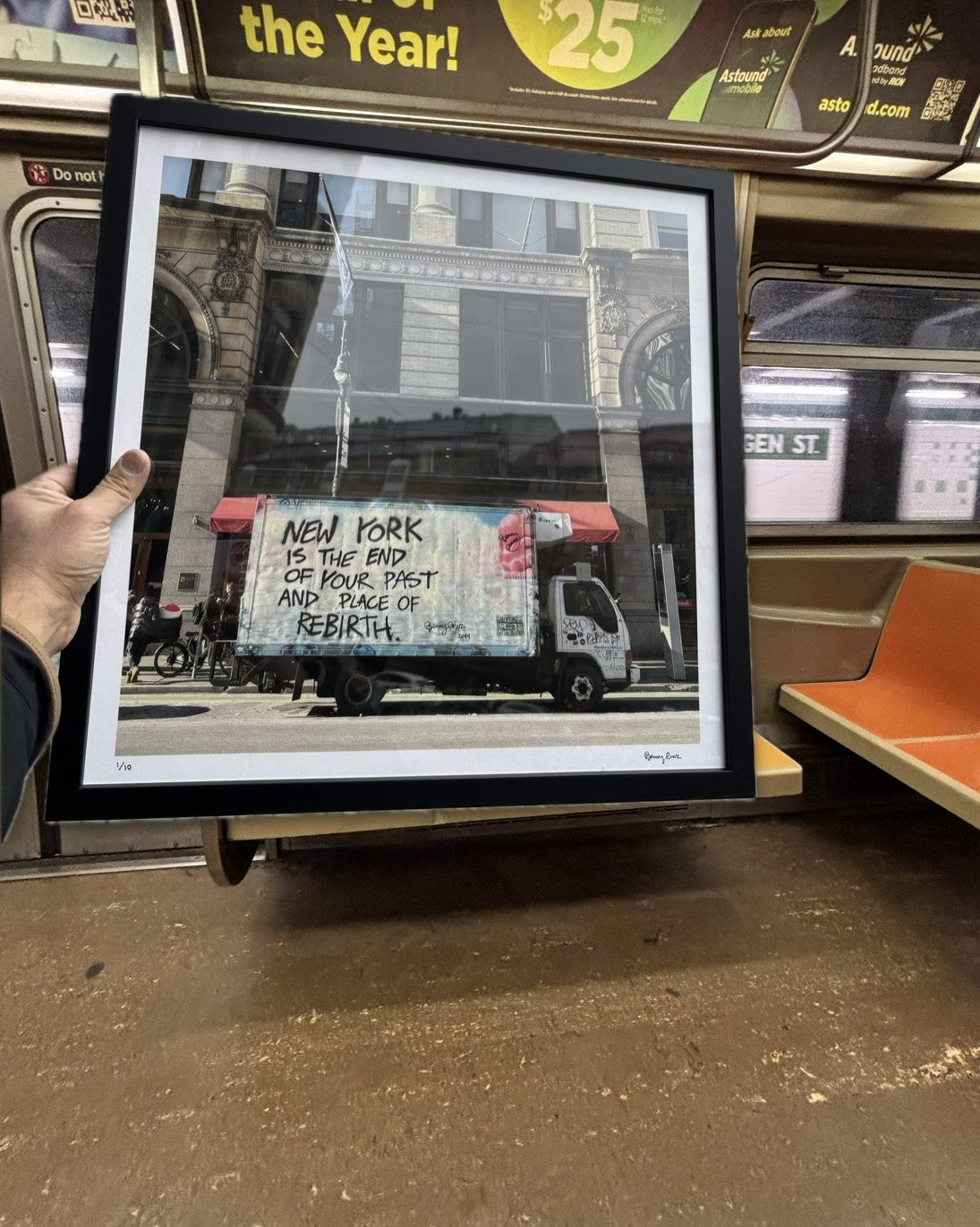 New York is The end of your past - Limited edition print